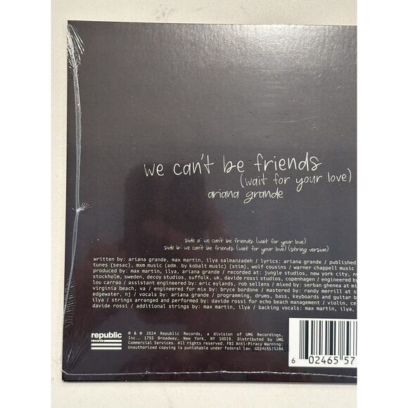 Ariana Grande We Can't Be Friends 7" Vinyl - Picture 9 of 11
